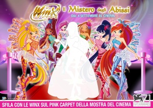 Le Winx hanno partecipato alla Mostra del Cinema in corso a Venezia.